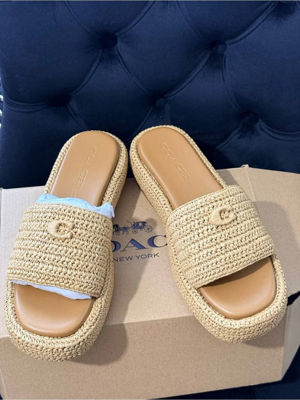 Coach chunky woven
